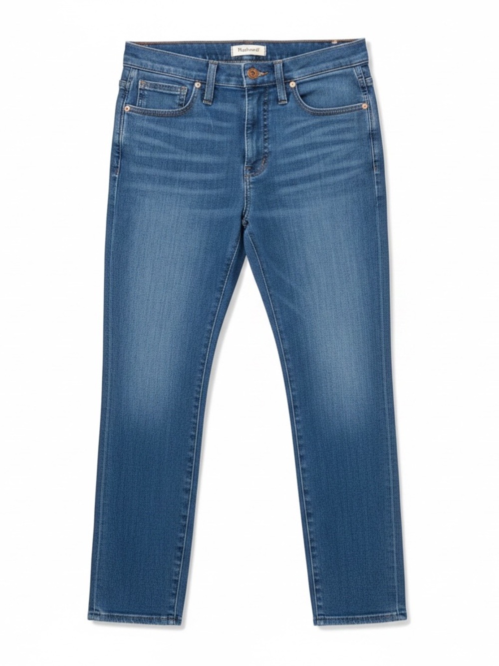 Madewell Roadtripper Jeggings Zipper Ankle - 10” Rise Medium Blue Wash Size 28